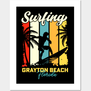 Surfing | Grayton Beach, Florida Posters and Art